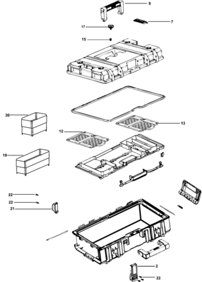 Part Location Diagram of H1400196008 DeWALT HANDLE