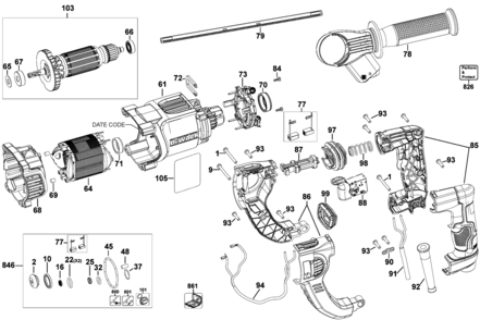 Part Location Diagram of N484766 DeWALT FIELD