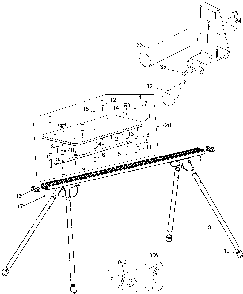 Exploded Diagram A Diagram and Parts List for DE730 Type 1 DeWALT Miter Saw