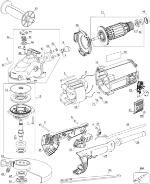 Part Location Diagram of N407625 DeWALT PINION