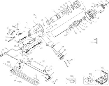 Page A Diagram and Parts List for D51275K 1 DeWALT Nailer