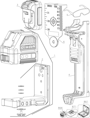 Part Location Diagram of N453833 DeWALT REPLACEMENT UNIT