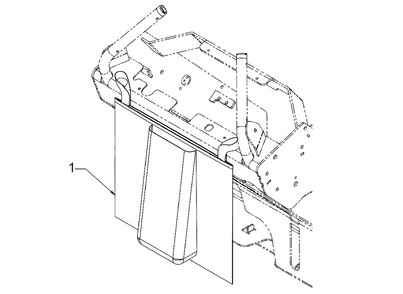 General Assembly Diagram and Parts List for DXGXA50007 (59A50007000)(2021) DeWALT Lawn Tractor Accessories