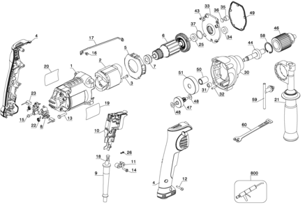 Part Location Diagram of N113355SV DeWALT SWITCH