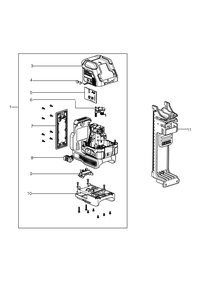 Exploded Diagram A Diagram and Parts List for DCLE34021D1 Type 1 DeWALT Laser Level