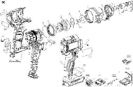 Page A Diagram and Parts List for DCF886D2 Type 6 DeWALT Impact Driver
