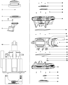 Exploded Diagram A Diagram and Parts List for DW074LRB Type 2 DeWALT Laser Level