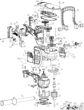 Part Location Diagram of N403227 DeWALT DETENT PIN