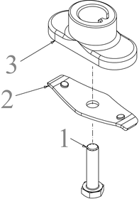Blade Adapter Diagram and Parts List for DCMWP233 (18A-U2C2738)(2022) DeWALT Lawn Mower