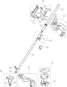 General Assembly Diagram and Parts List for DXGST227SS 41DD27SC939 DeWALT Trimmer