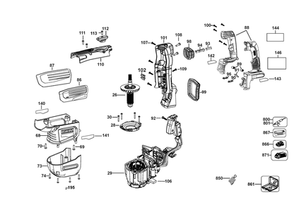 Part Location Diagram of N538127 DeWALT Bearing