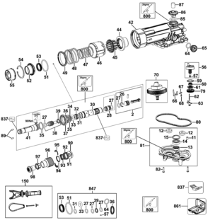 Part Location Diagram of N465749 DeWALT WASHER