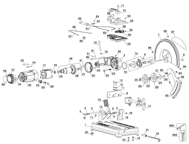 Part Location Diagram of N058667 DeWALT Roll Pin