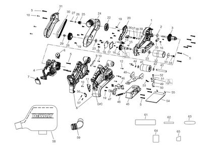 Part Location Diagram of N506930 DeWALT Flat Washer, M10