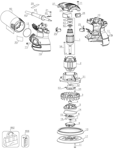 Part Location Diagram of N934289 DeWALT CONTROL MODULE SA