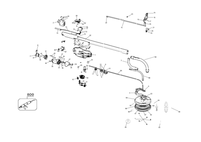 Exploded Diagram P Diagram and Parts List for DWE7800 Type 1 DeWALT Sander Polisher