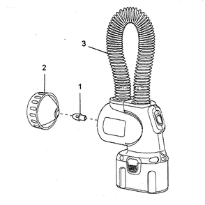 Flashlight Diagram and Parts List for DW919TY1  DeWALT Worklight & Flashlight