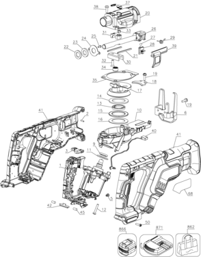 Part Location Diagram of N412063 DeWALT Lever Assembly