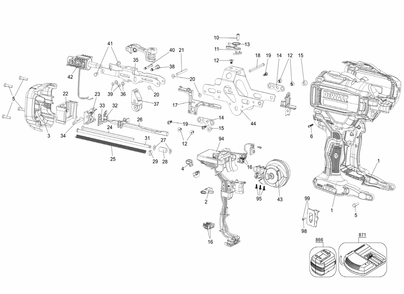 Part Location Diagram of N649097 DeWALT Roll Pin