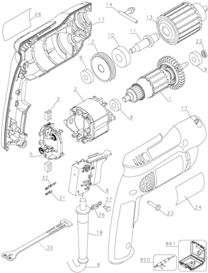 Part Location Diagram of 330122-50 DeWALT CORDSET