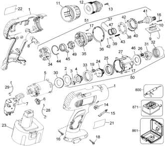 Page A Diagram and Parts List for DW997K-2 3 DeWALT Hammer