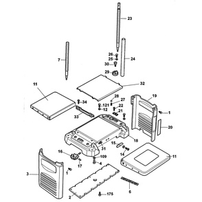 Base Assy Diagram and Parts List for DW733TY2  DeWALT Planer Jointer