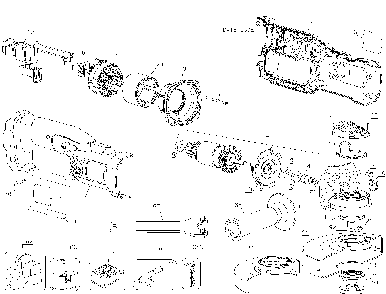 Page A Diagram and Parts List for DC411KA Type 2 DeWALT Miter Saw