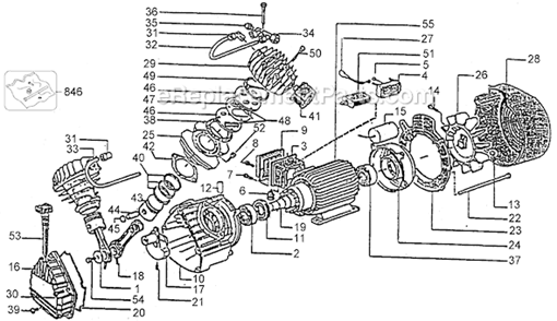 Part Location Diagram of 5130094-00 DeWALT Gasket Set