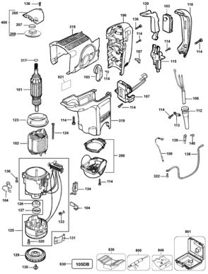 Part Location Diagram of 493136-00 DeWALT COVER ASSEMBLY