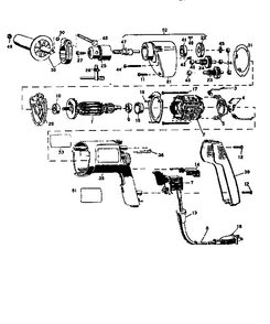 Part Location Diagram of 148565-01 DeWALT Gear case