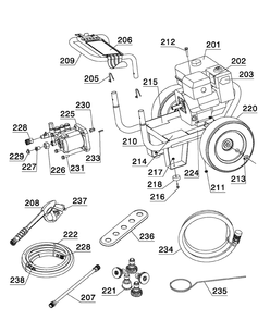 Fig-3 Diagram and Parts List for DP2800A-T2  DeWALT Pressure Washer