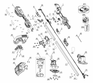 Part Location Diagram of N746415 DeWALT Springactuator