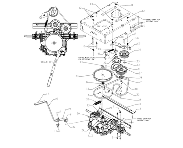 Drive Diagram and Parts List for DW33 (DXGMW33344R)(2022) DeWALT Lawn Mower