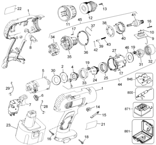 Page A Diagram and Parts List for DW972K-2 4 DeWALT Boring Machine