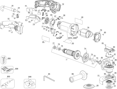Part Location Diagram of N342331 DeWALT GUARD