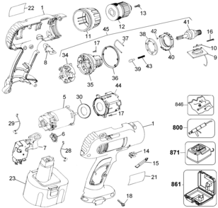 Page A Diagram and Parts List for DW972K-2 6 DeWALT Boring Machine