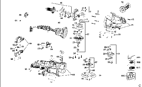 Part Location Diagram of N044709 DeWALT Retainer