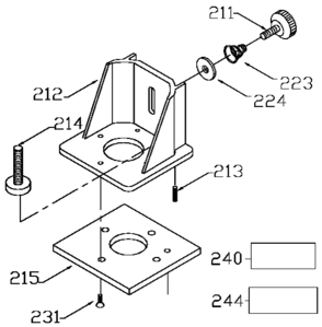 Default 2 Diagram and Parts List for D26670-B2 Type 1 DeWALT Trimmer