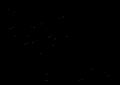 Section 1 Diagram and Parts List for DCST980X2 Type 1 DeWALT Trimmer