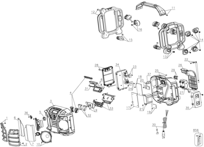 Part Location Diagram of 5140127-52 DeWALT DOOR ASSEMBLY