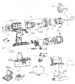 Drill Diagram and Parts List for DC987KATY1  DeWALT Cordless Drill