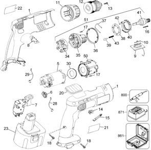 Page A Diagram and Parts List for DW971K-2 5 DeWALT Boring Machine