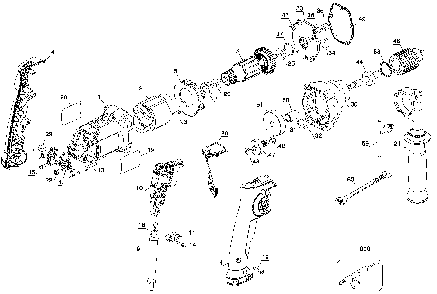 Page A Diagram and Parts List for DWD220 Type 2 DeWALT Electric Drill