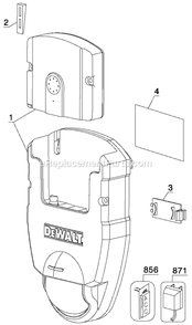 Page A Diagram and Parts List for DS510 Type 1 DeWALT Miscellaneous
