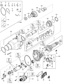 Page A Diagram and Parts List for D25213K Type 10 DeWALT Hammer Drill