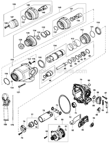 Page B Diagram and Parts List for D25304 Type 2 DeWALT Hammer Drill