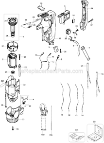 Part Location Diagram of 489918-00 DeWALT Lead