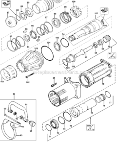 Part Location Diagram of 1008773-00 DeWALT Service Kit