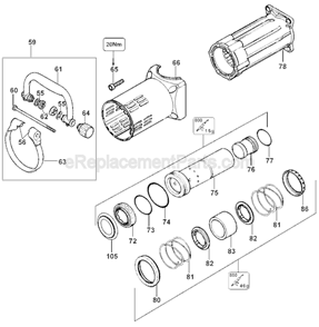 Page C Diagram and Parts List for D25901  DeWALT Hammer Drill