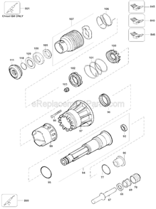 Part Location Diagram of 559628-99 DeWALT Service Tool